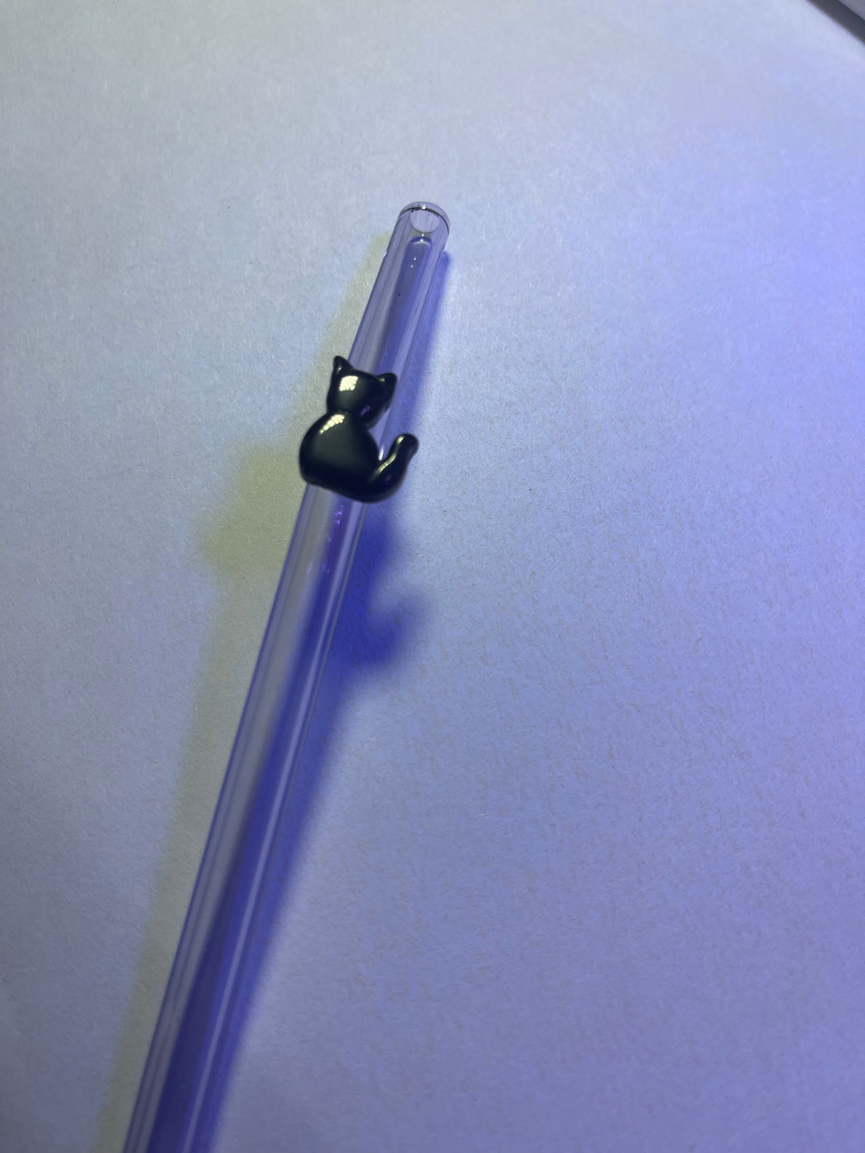 Charm glass straws