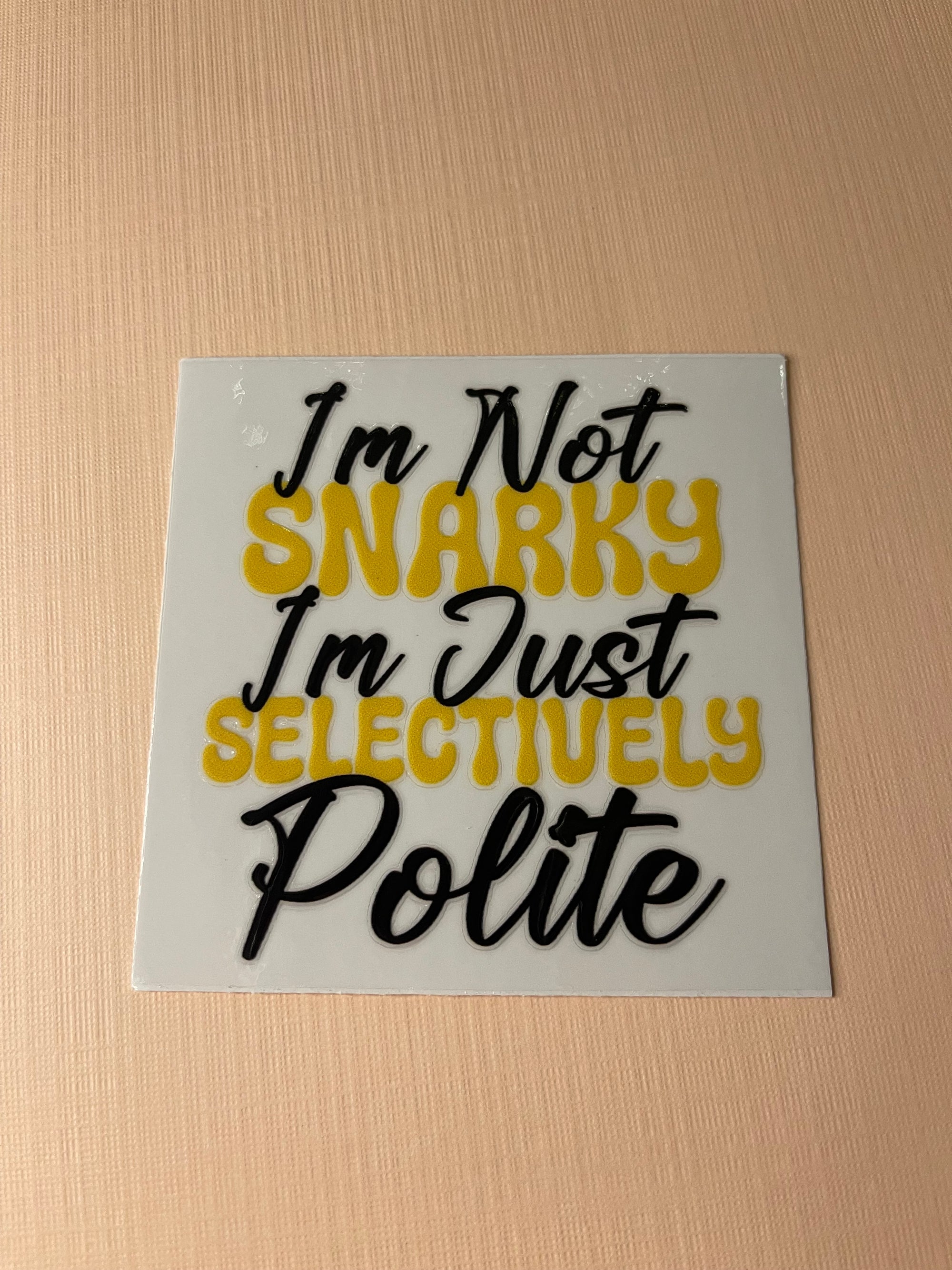 QUOTE/ AFFIRMATION decal