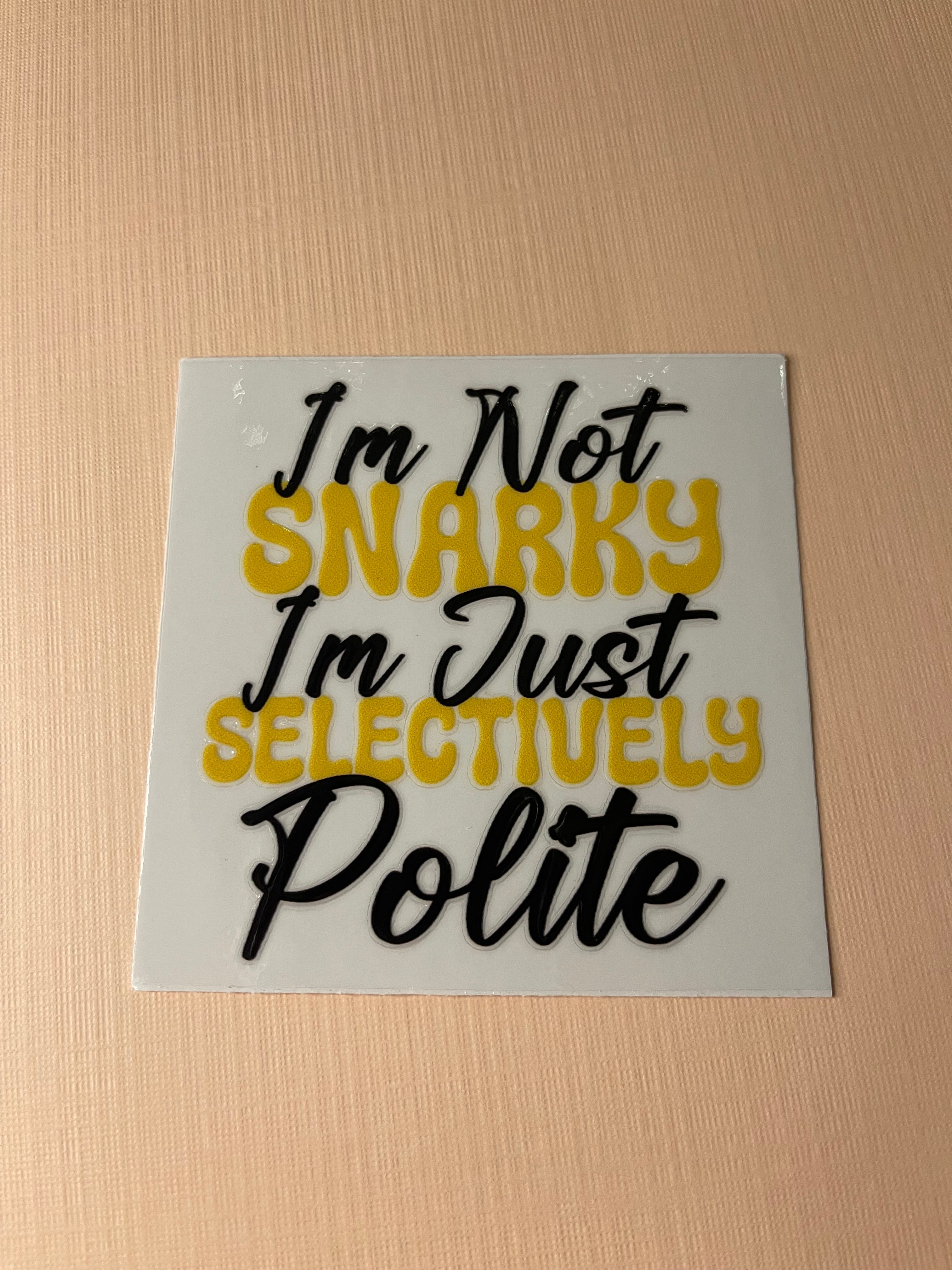 QUOTE/ AFFIRMATION decal