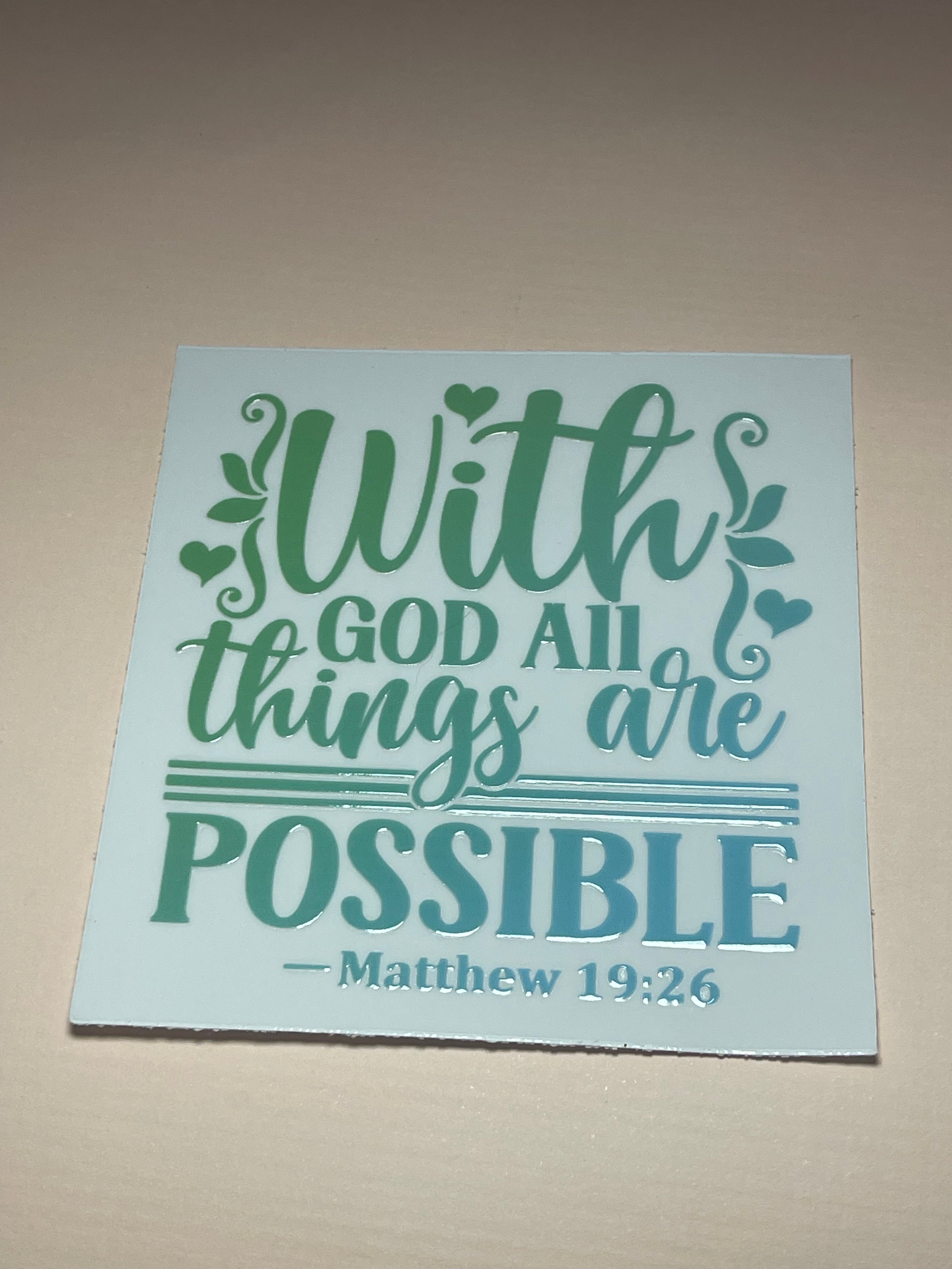 FAITH decal