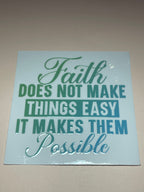 FAITH decal