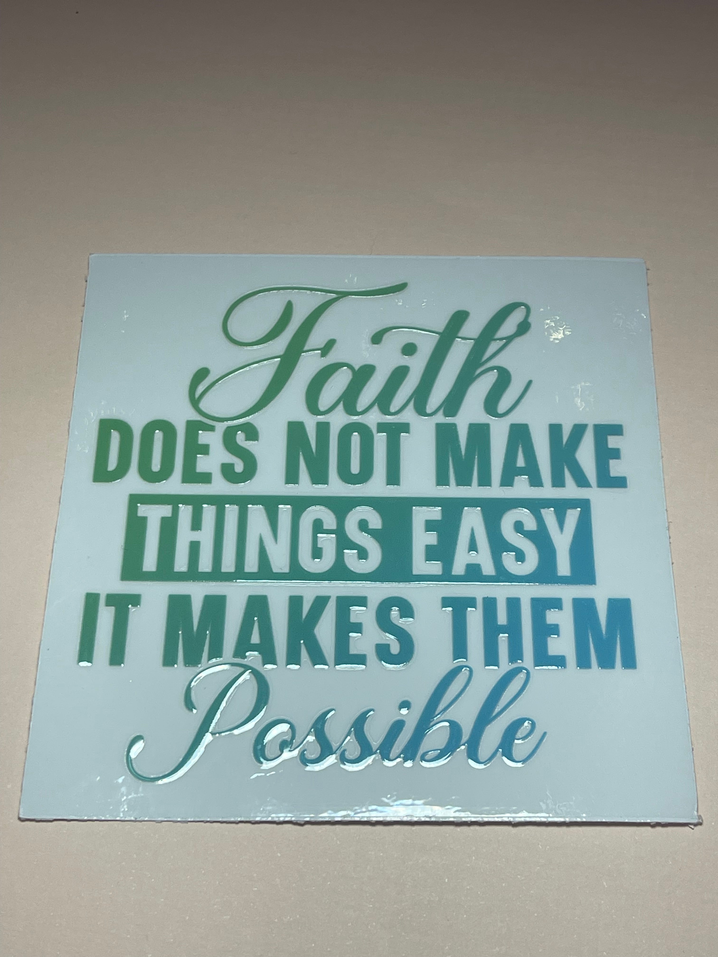 FAITH decal