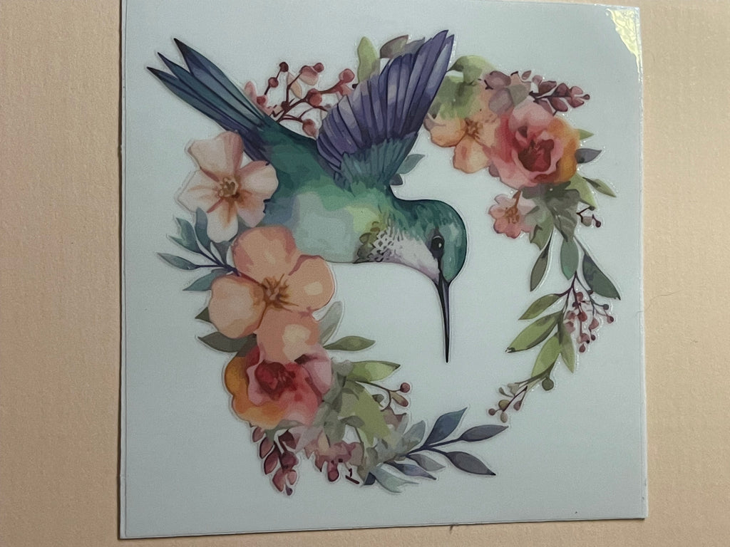 BIRDS + FLOWERS decal
