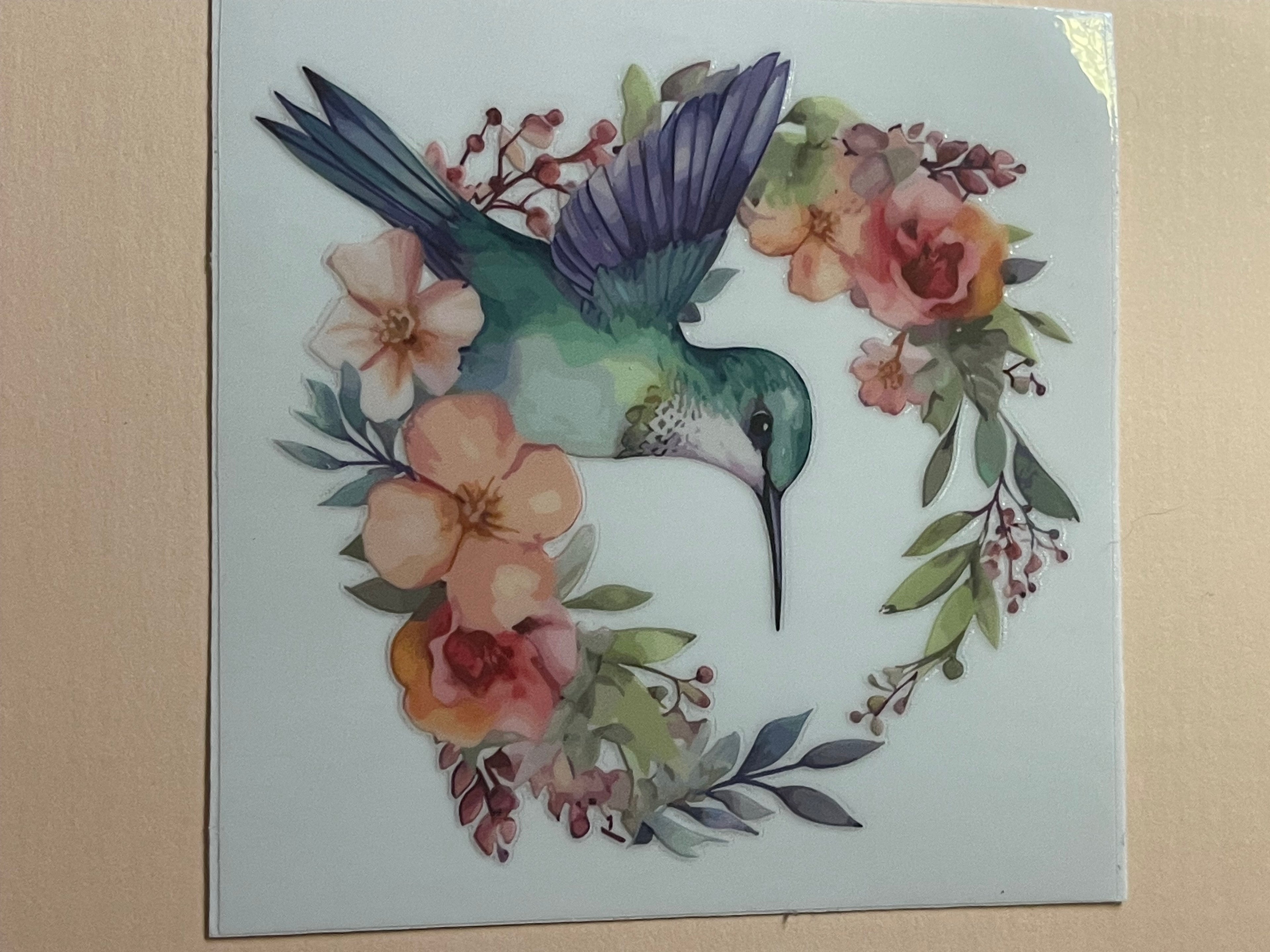 BIRDS + FLOWERS decal