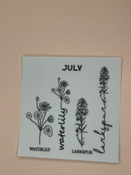 BIRTH MONTH decal