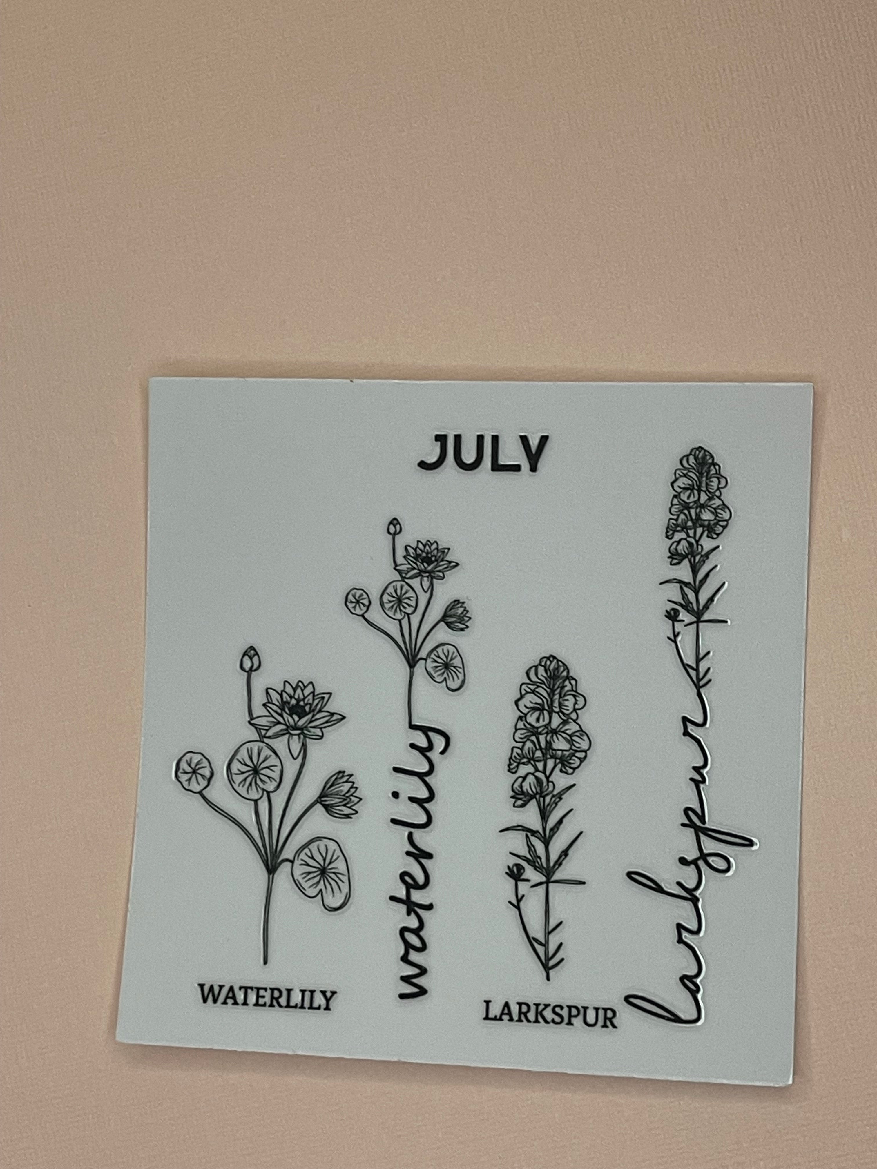 BIRTH MONTH decal