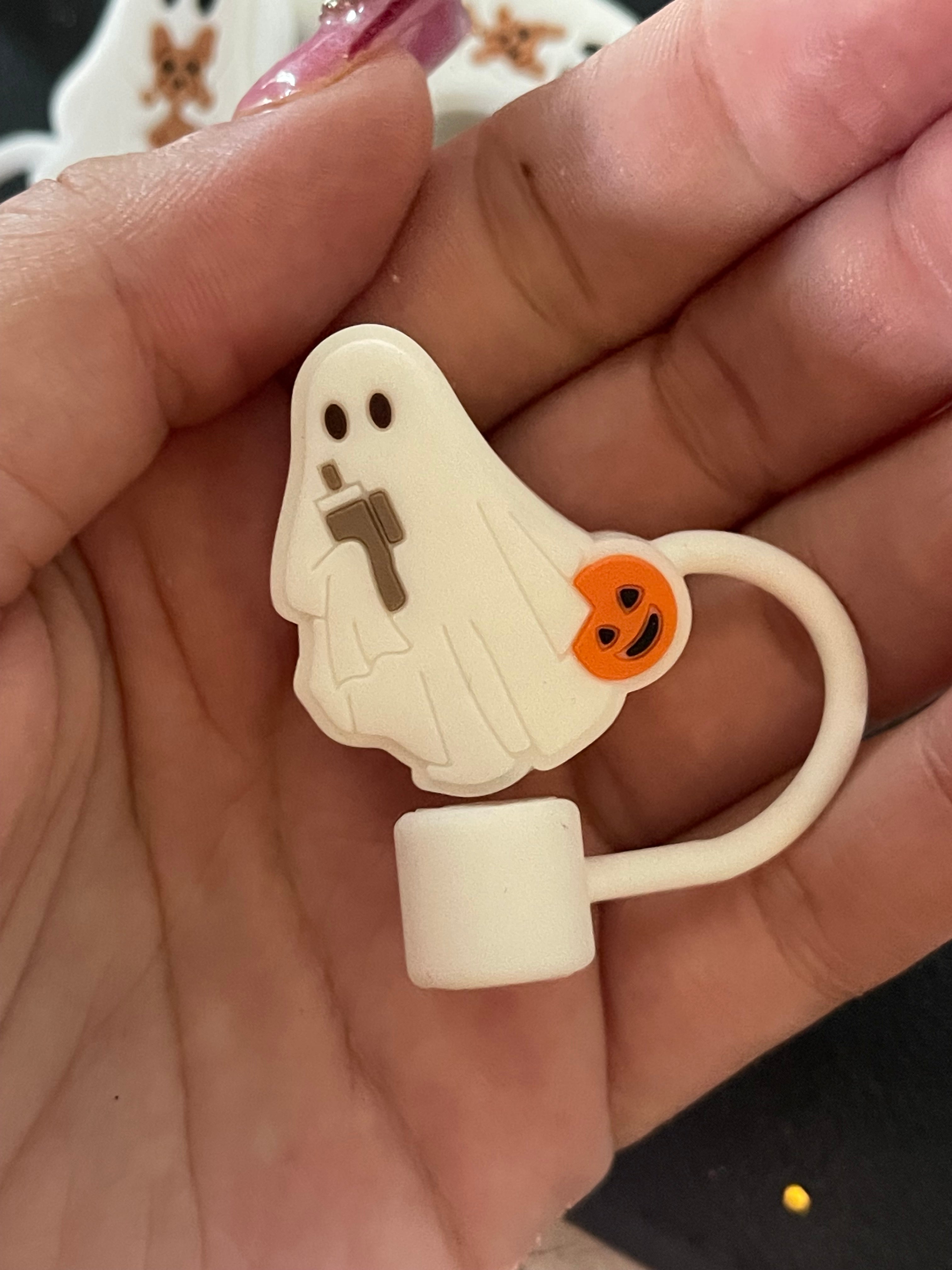 Spooky straw topper