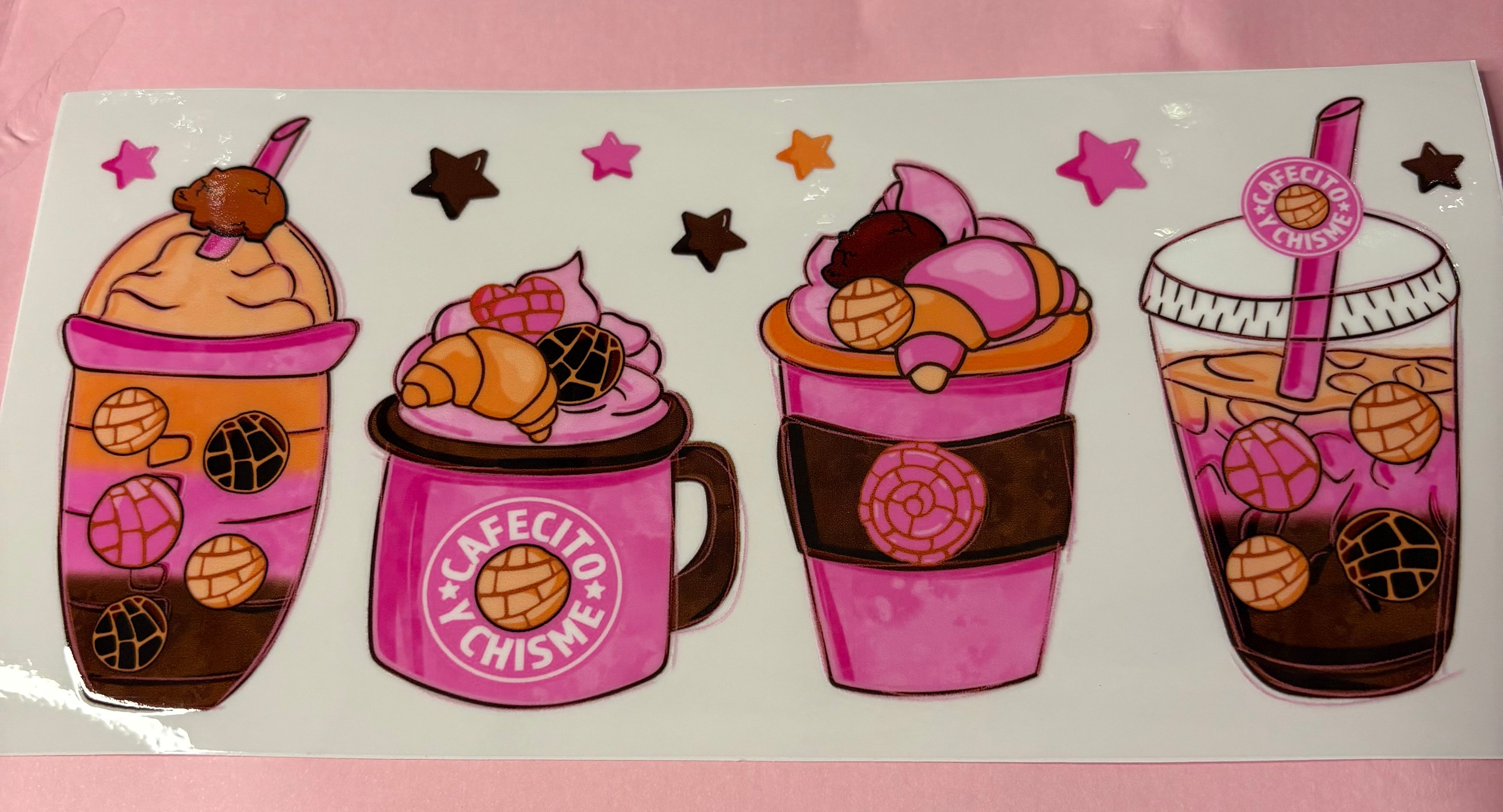 CUP ON CUP decal
