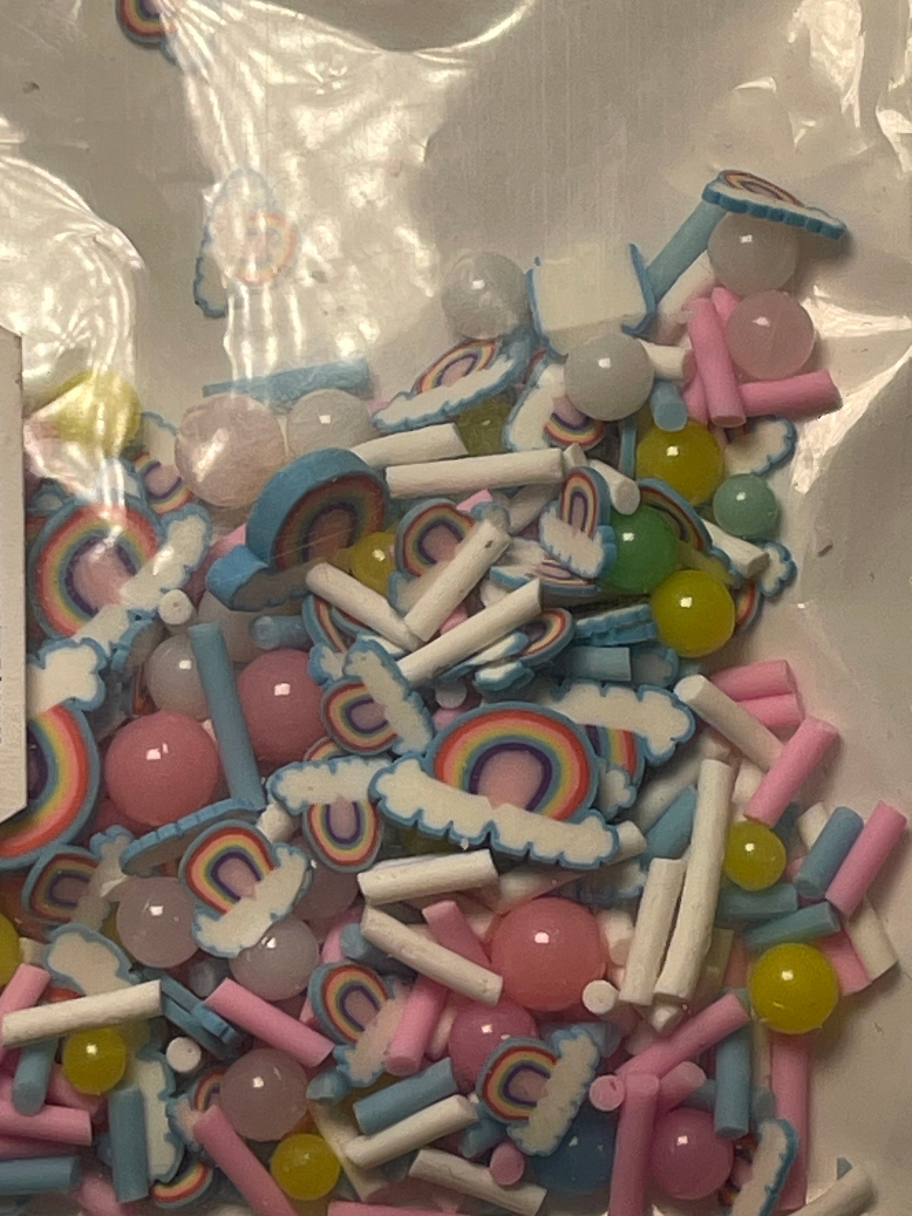 Polymer clays ( add with choice of glitter/effect)