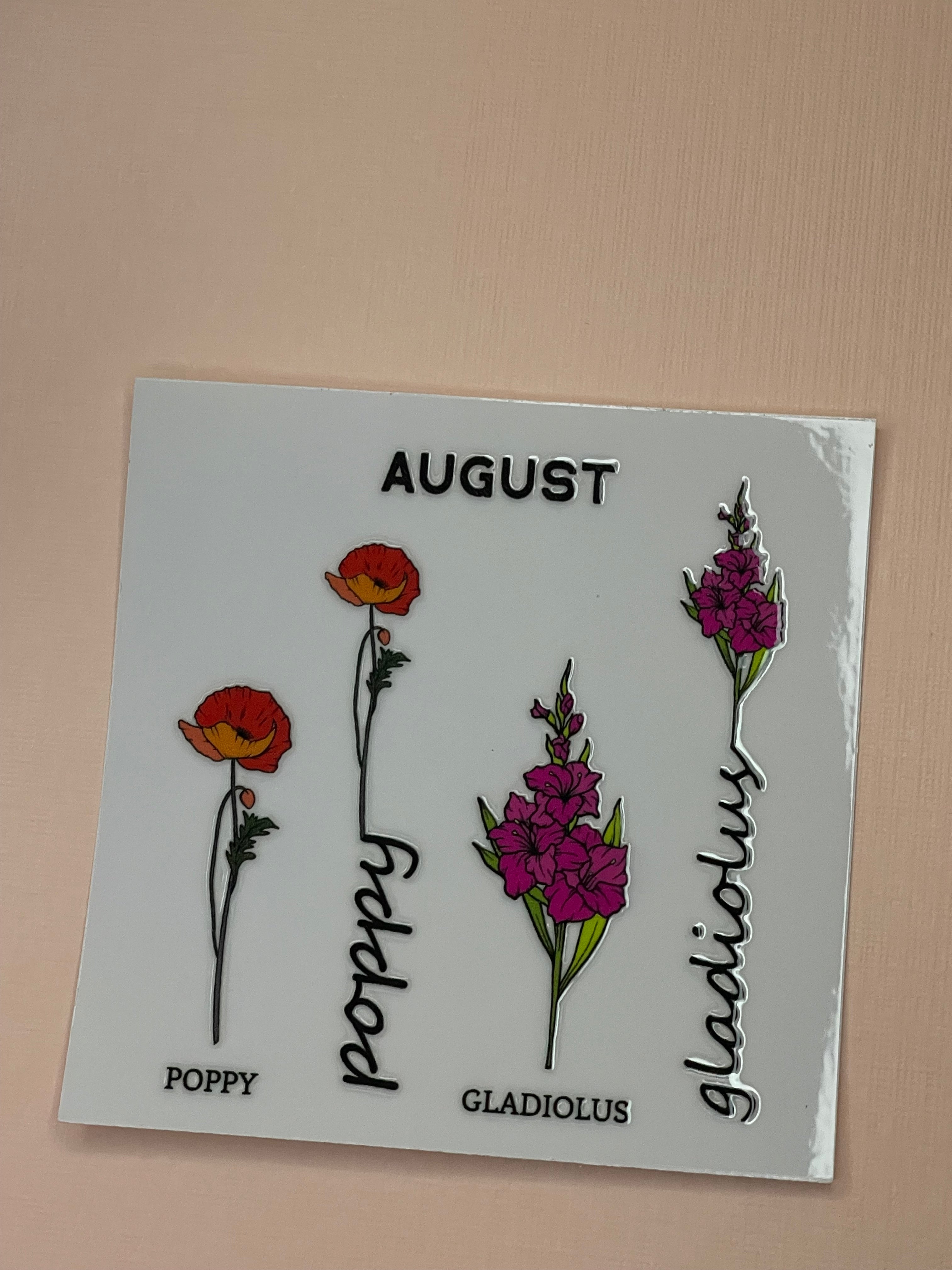BIRTH MONTH decal