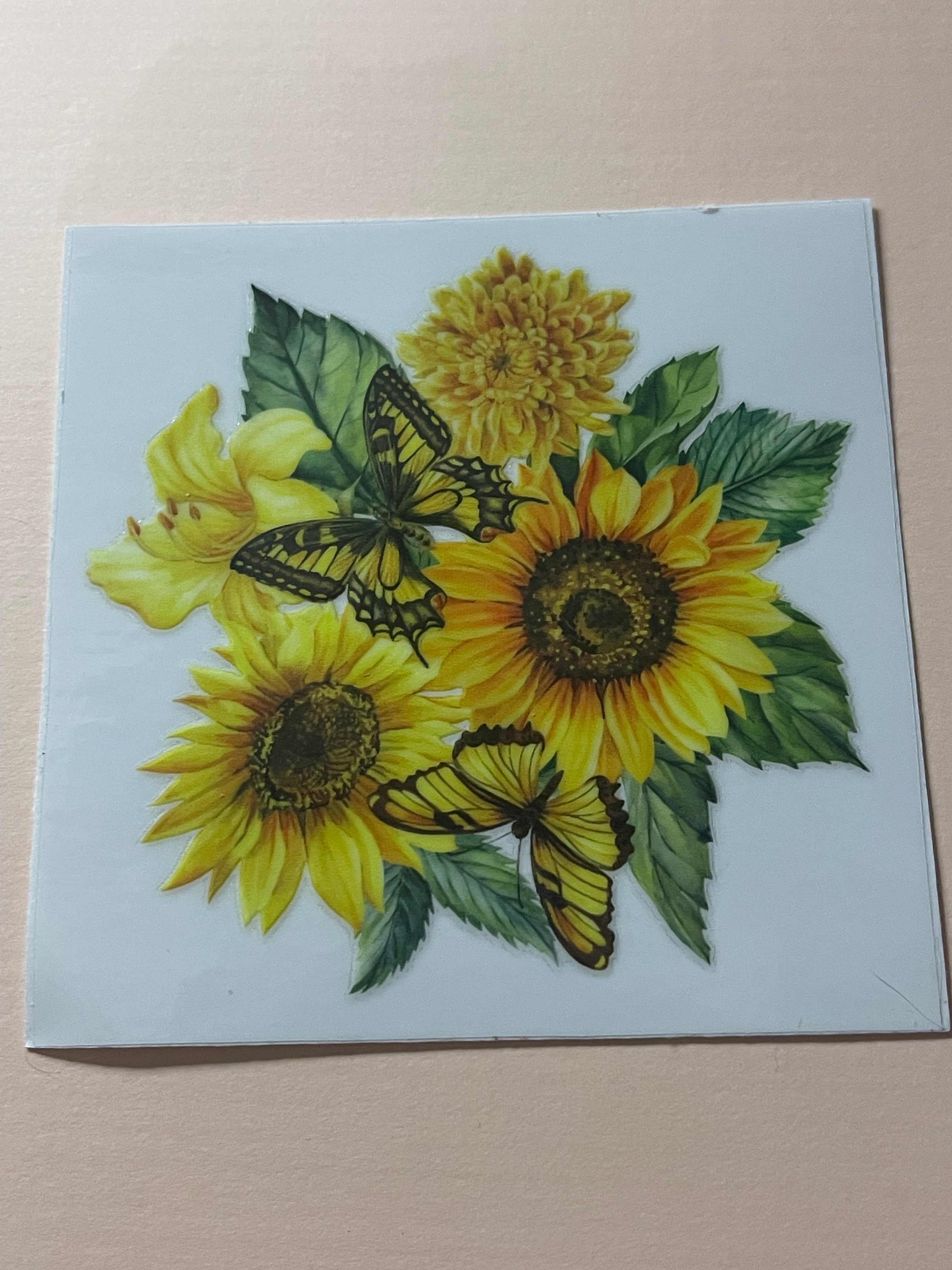 BIRDS + FLOWERS decal