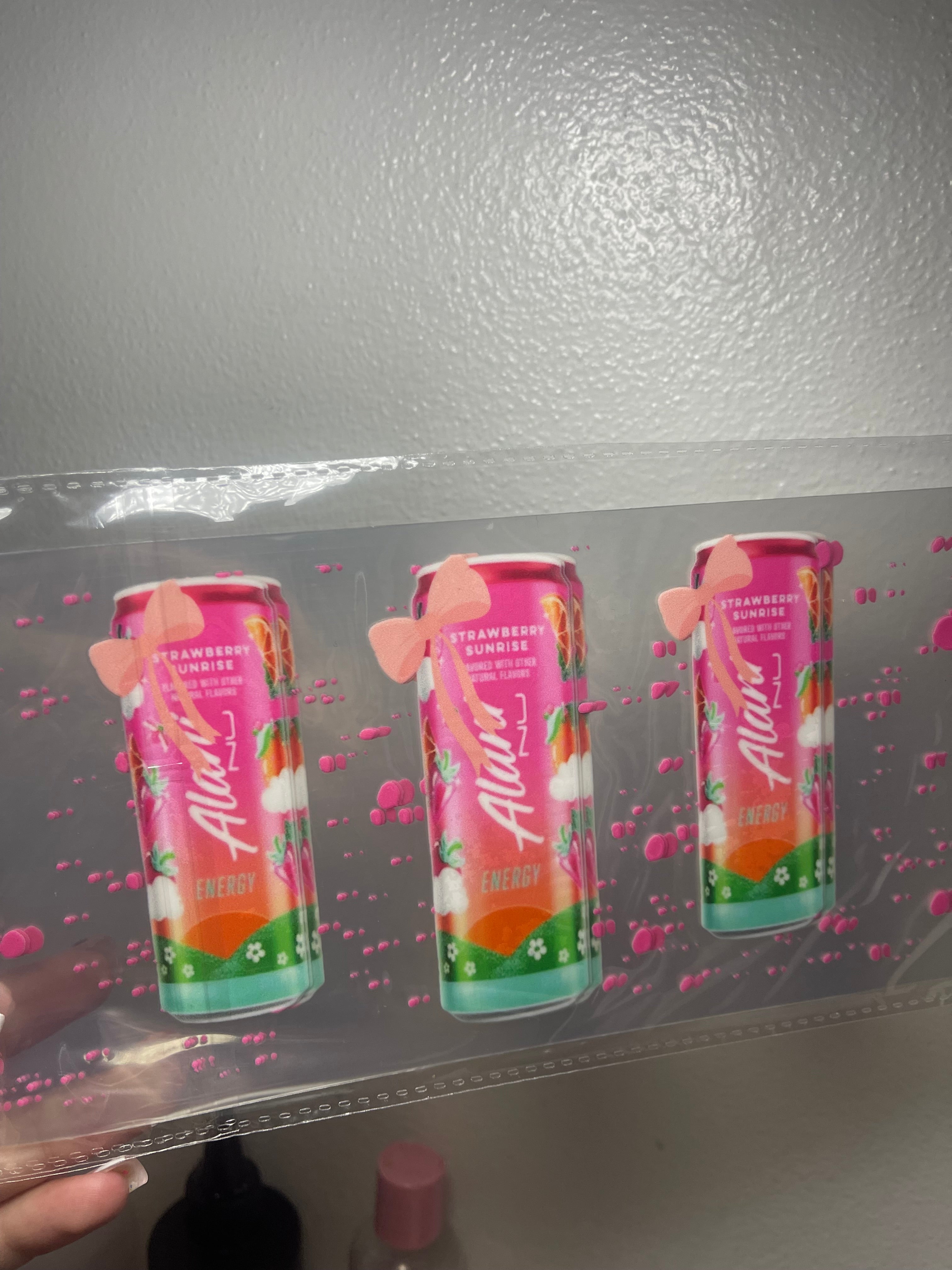 Soda wrap (add soda effect or glitter)
