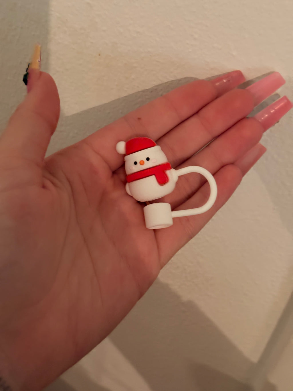 Christmas straw topper