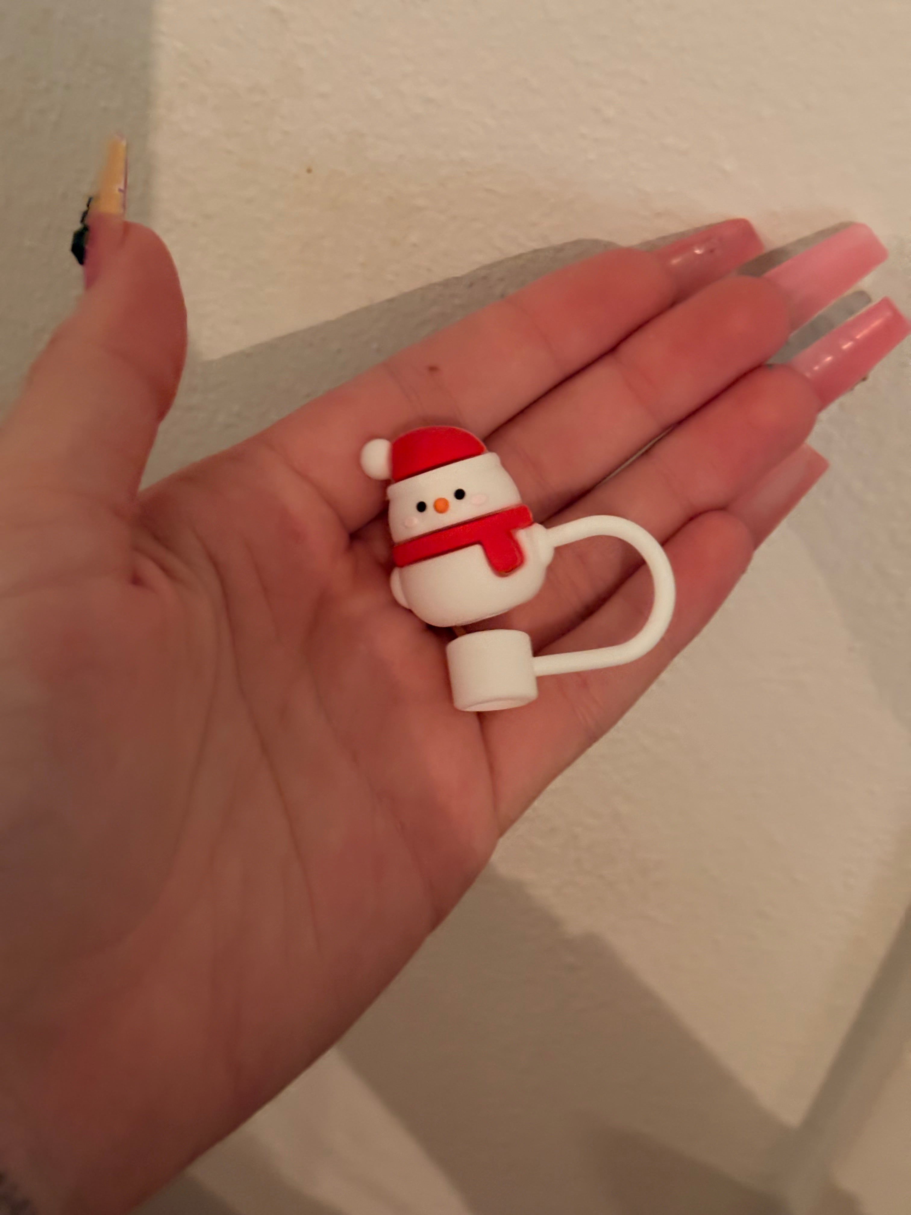 Christmas straw topper