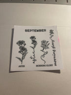 Zodiac/birth month wraps