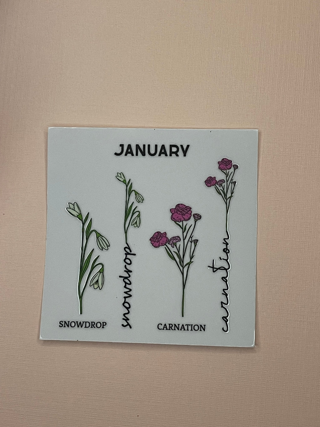 BIRTH MONTH decal