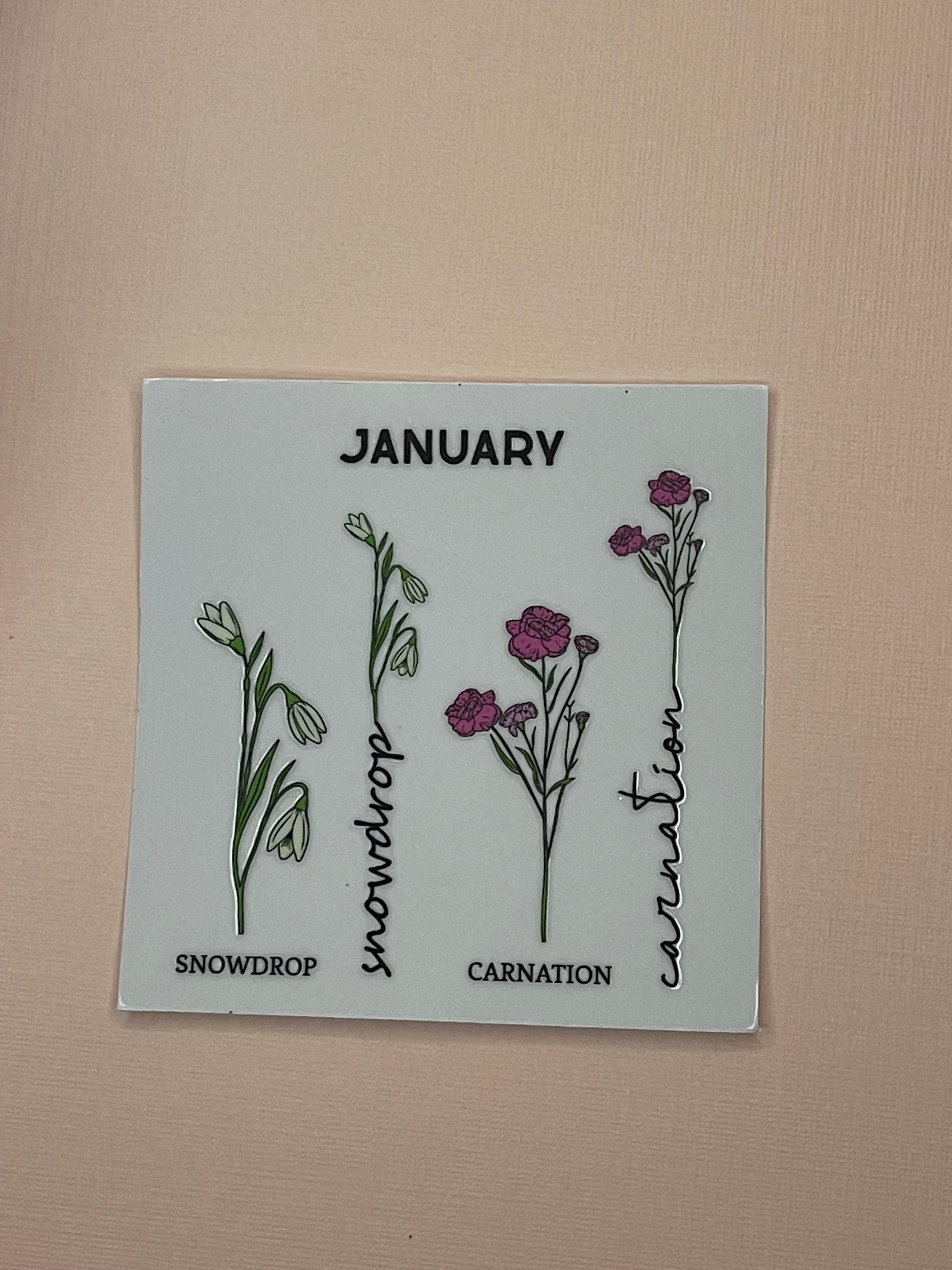 BIRTH MONTH decal
