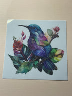BIRDS + FLOWERS decal