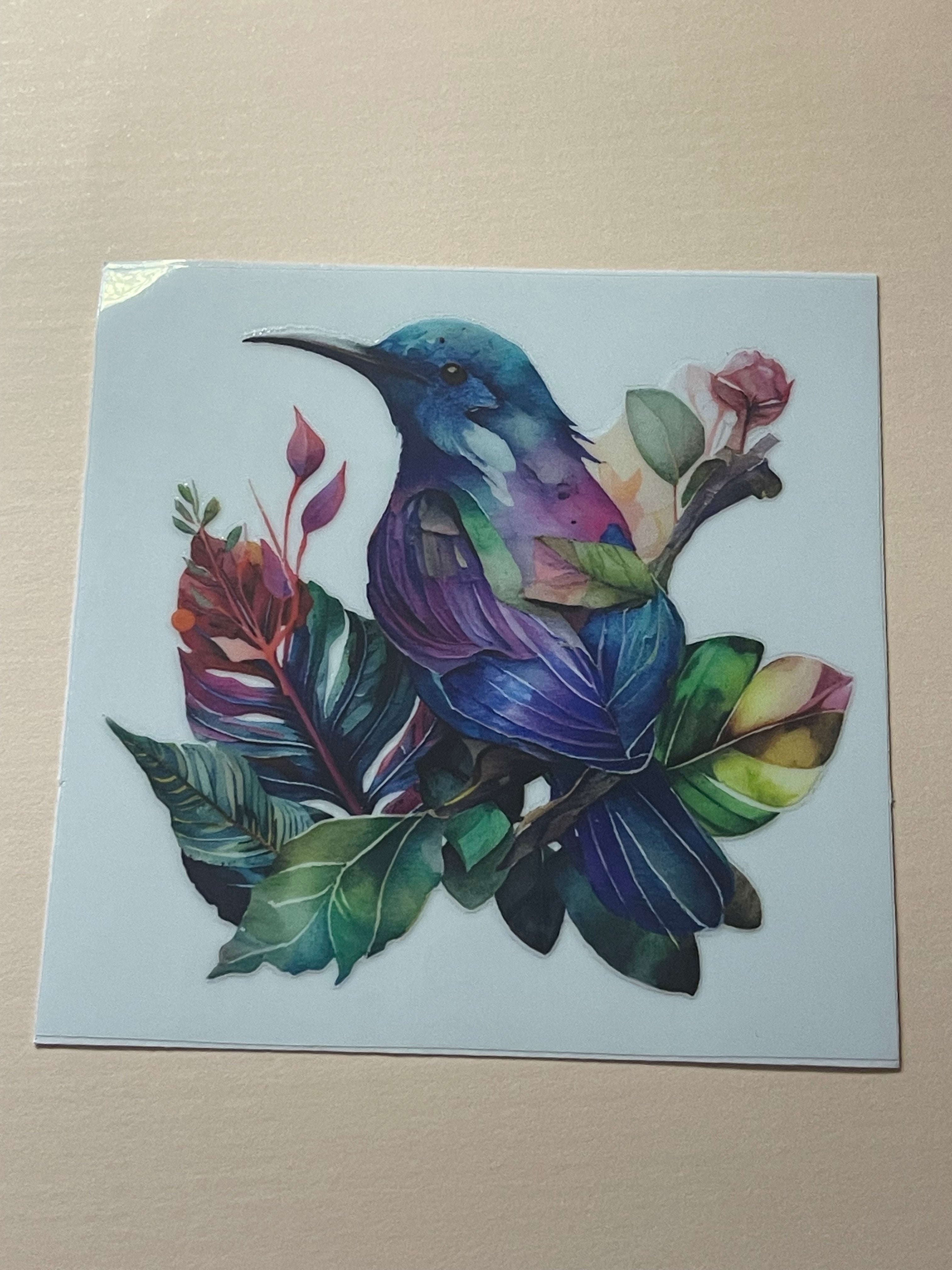 BIRDS + FLOWERS decal