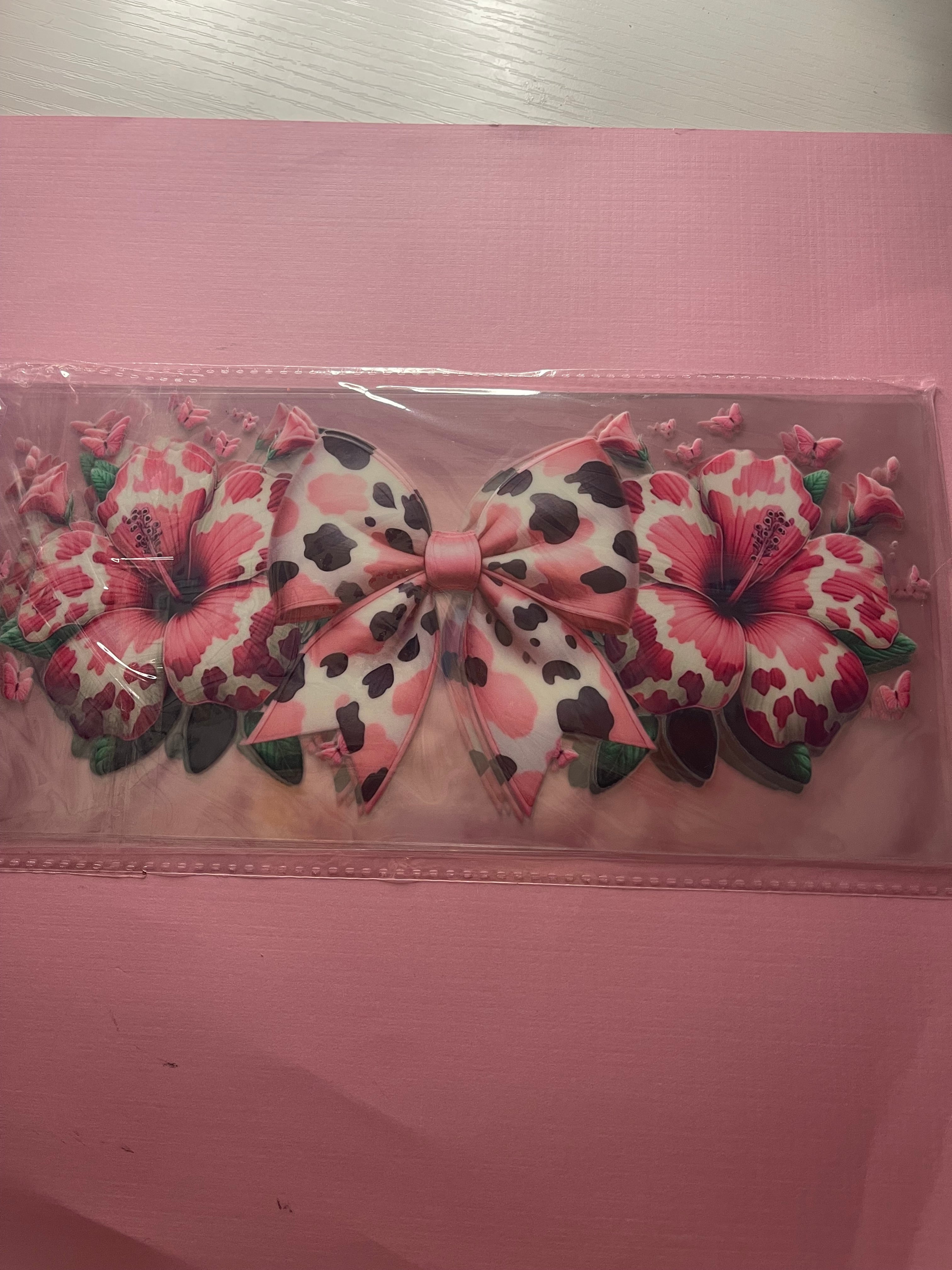 FLOWERS N BOWS decal