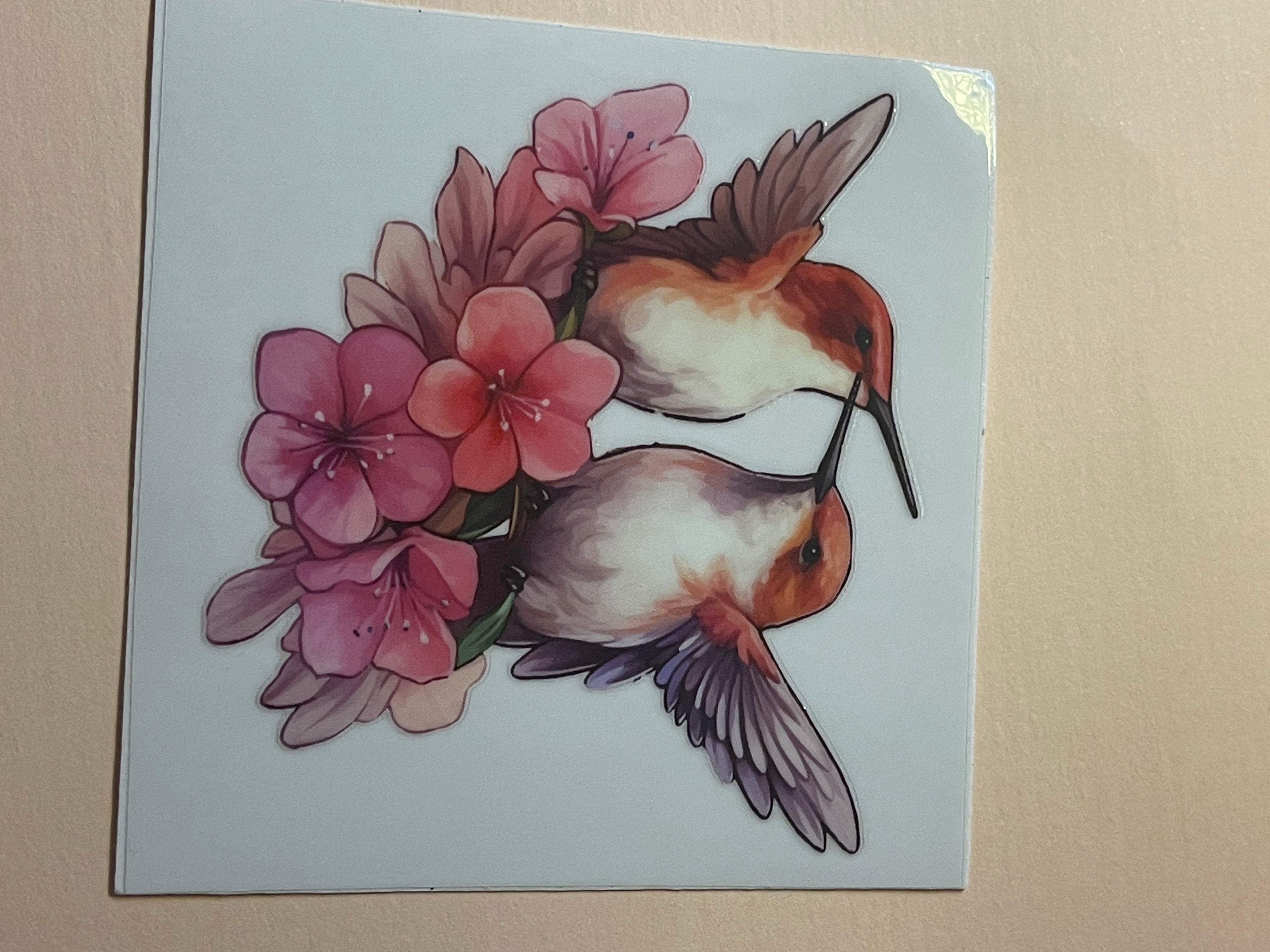 BIRDS + FLOWERS decal