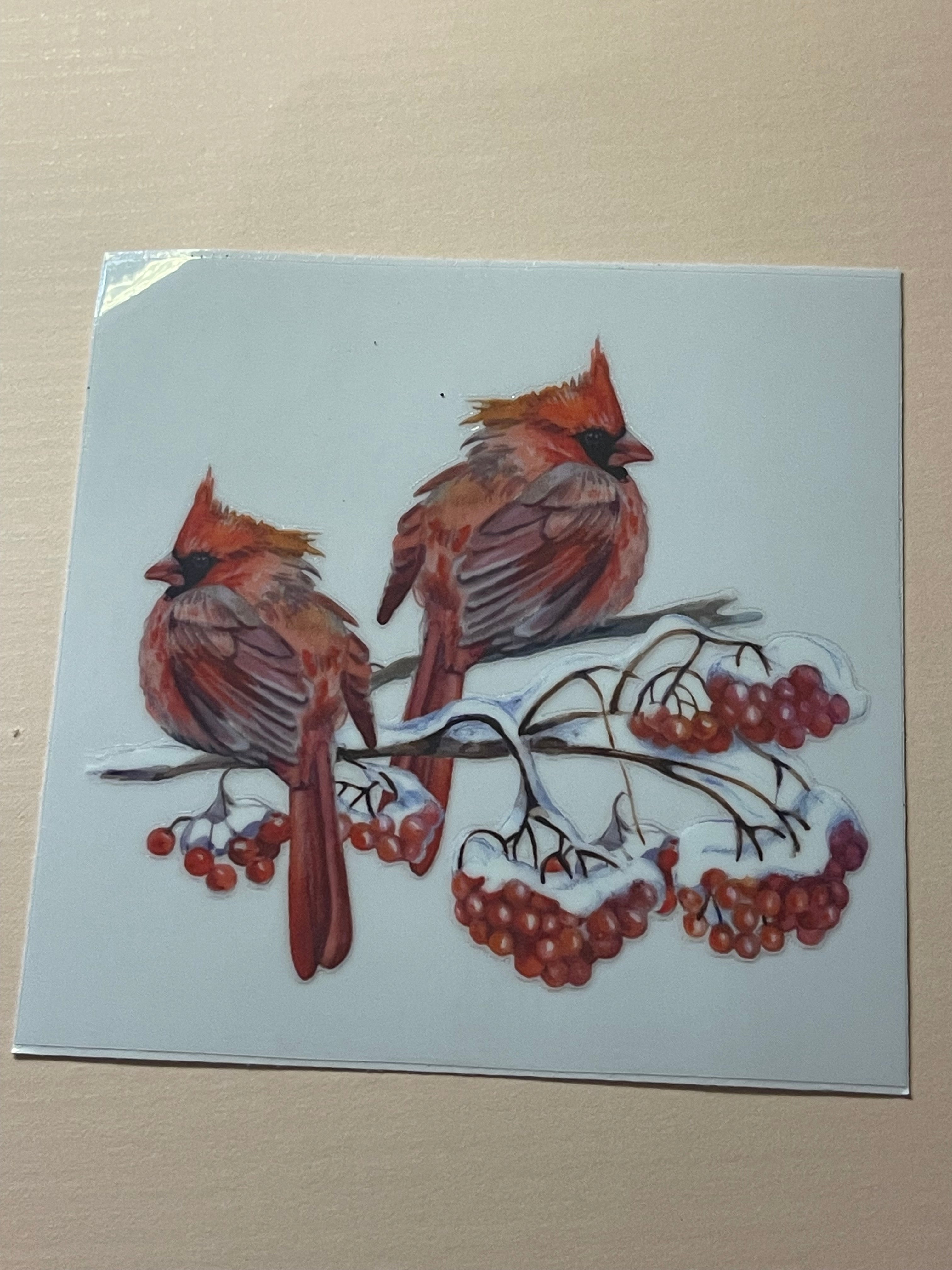 BIRDS + FLOWERS decal