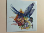 BIRDS + FLOWERS decal